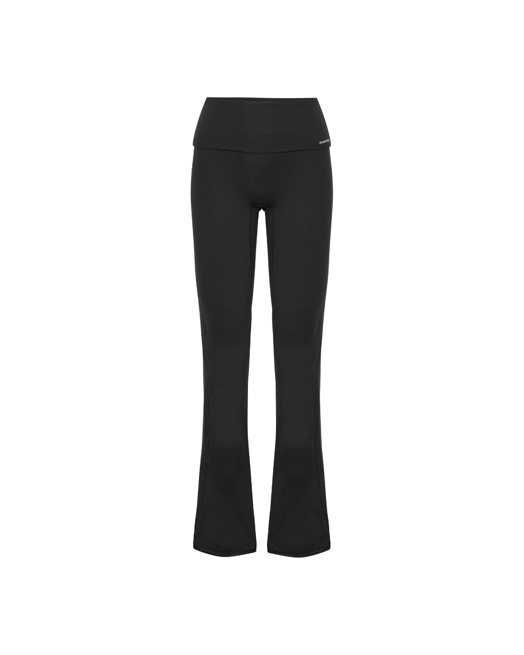 Neaty Fold Over Flare Pants - Black - Image 6