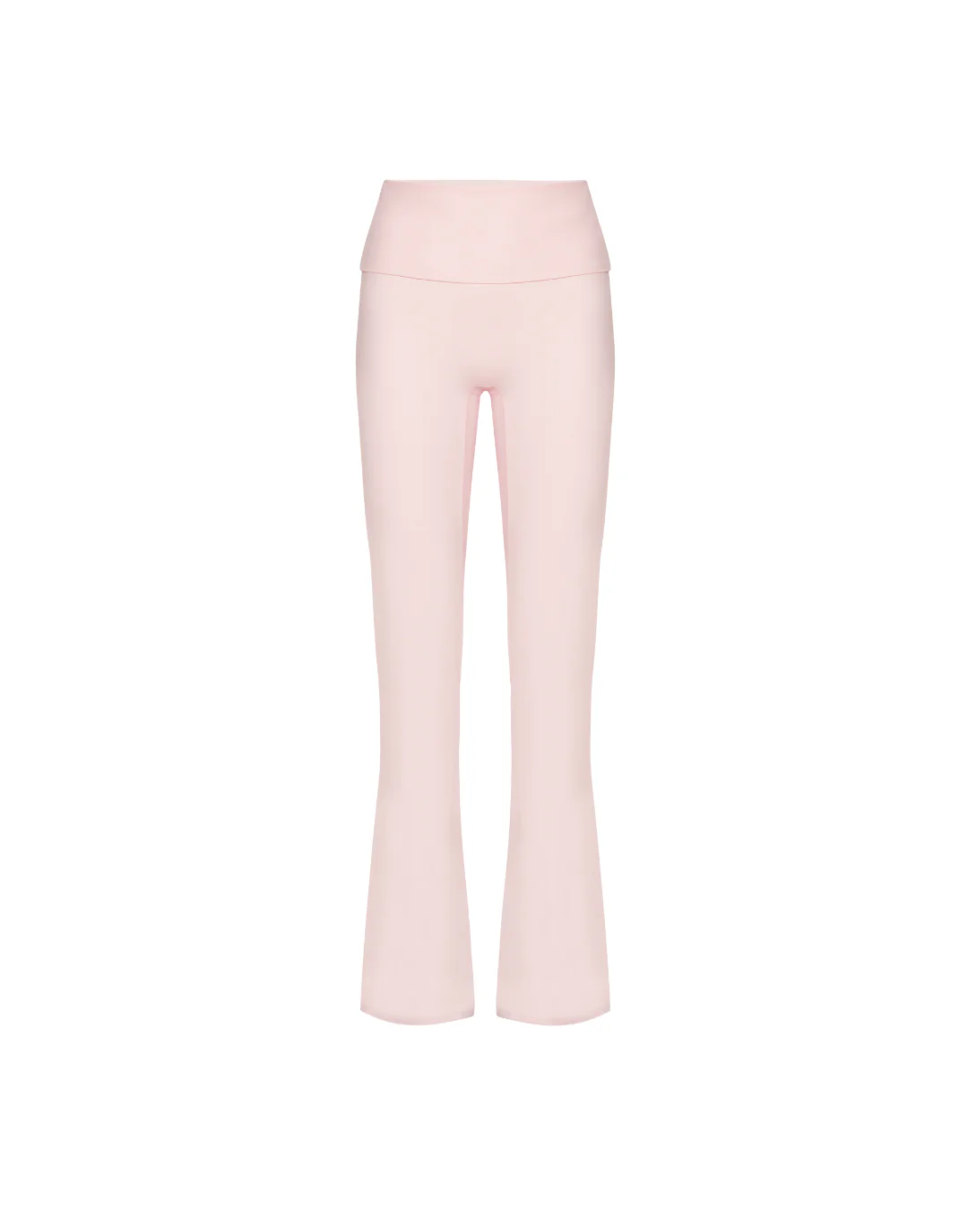 Neaty Fold Over Flare Pants - Soft Pink - Image 6