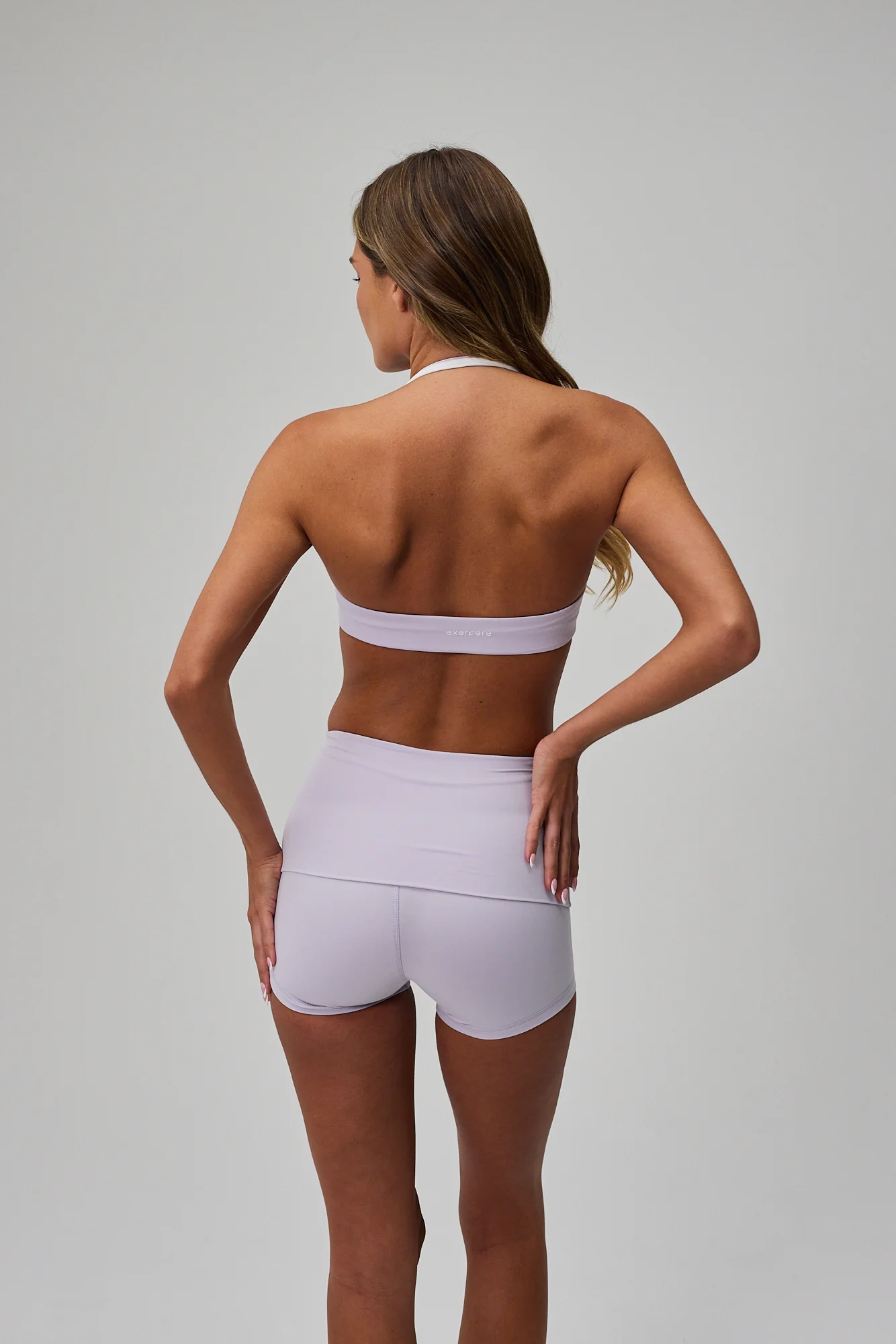 Neaty Fold Over Shorts - Lilac Mist - Image 9