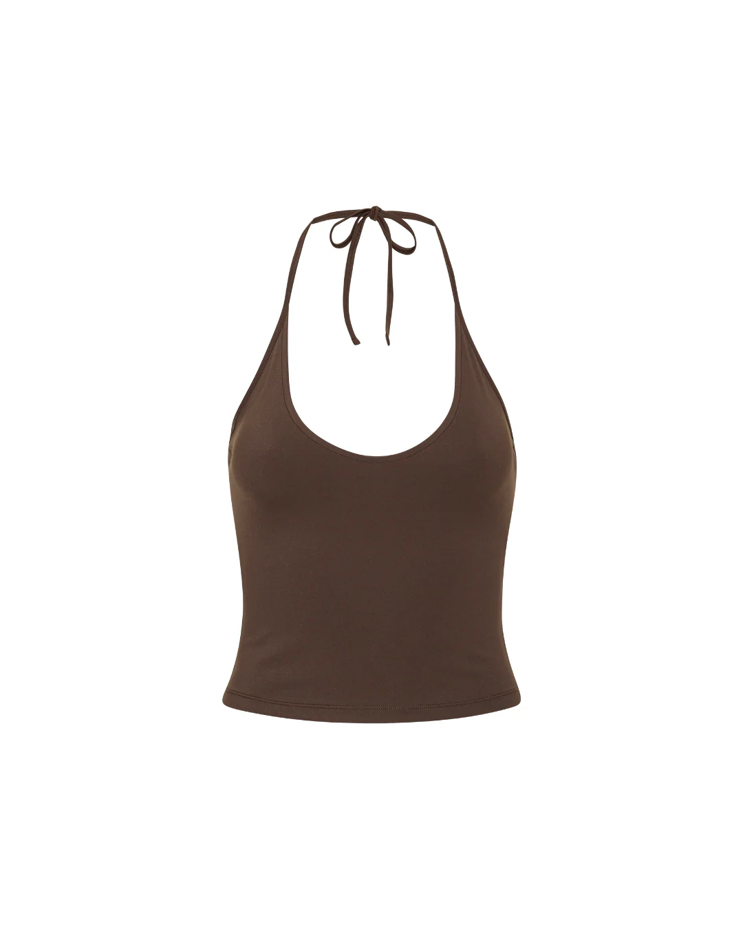 Neaty Halter Tank Top - Pecan Brown - Image 5