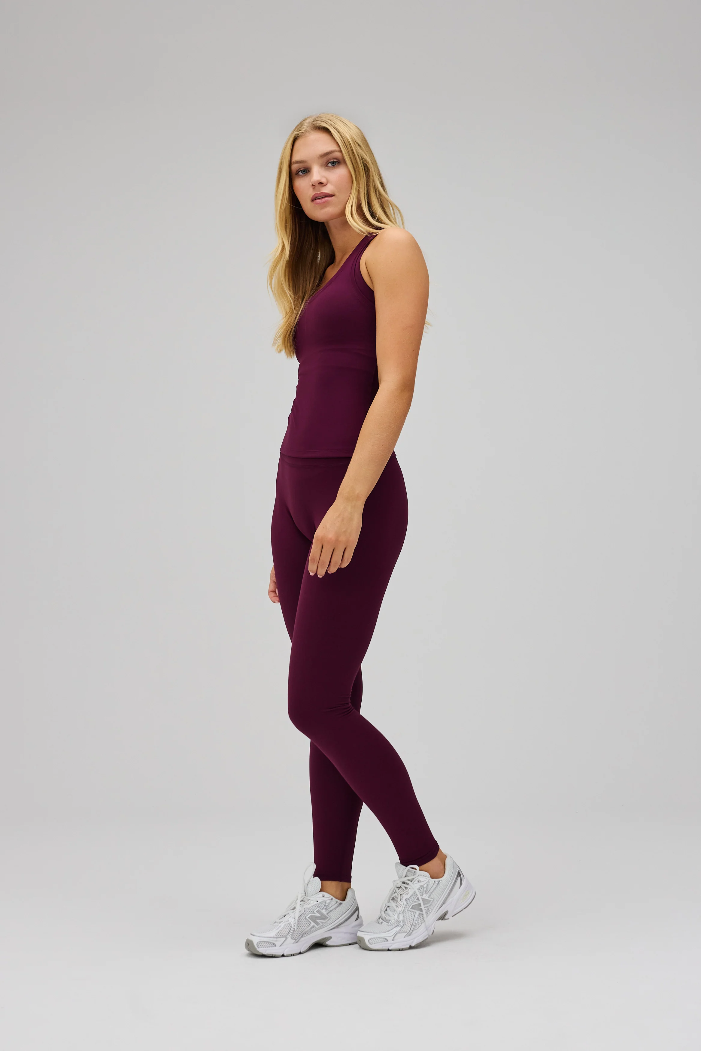 Neaty Racer Tank Top - Deep Plum - Image 3