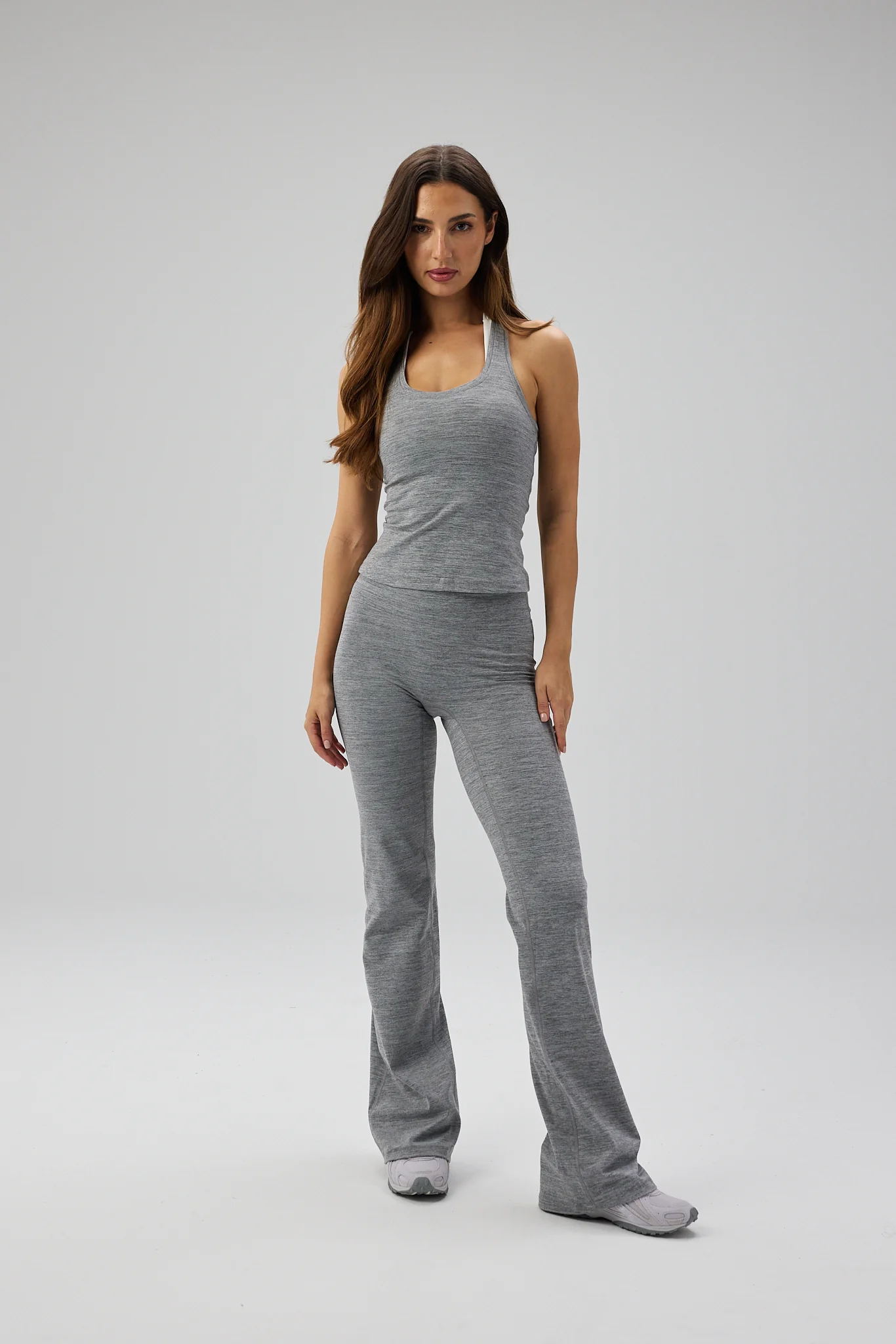 Neaty Racer Tank Top - Grey Melange - Image 3