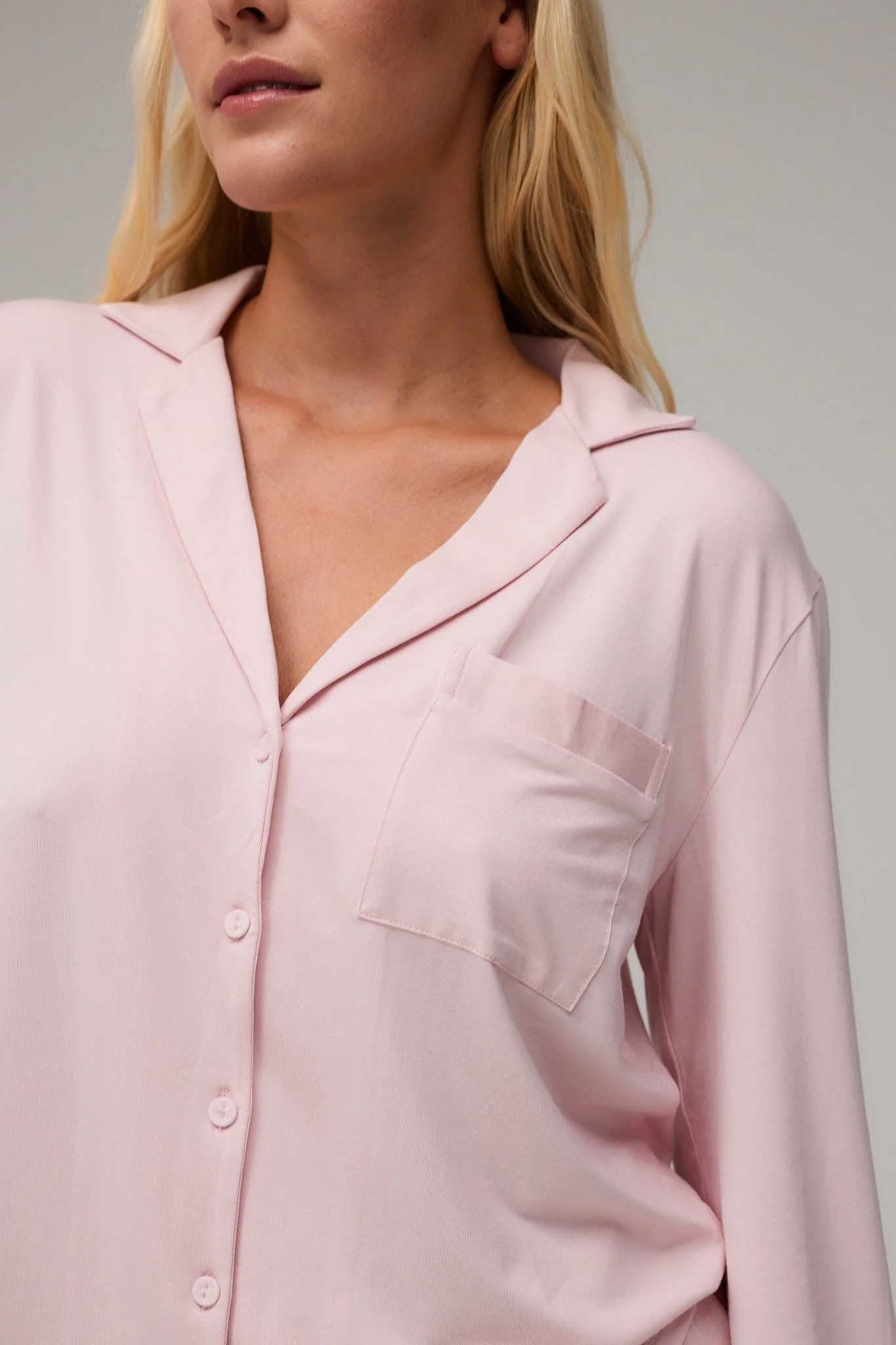 Pyjamas Blouse - Soft Pink - Image 10