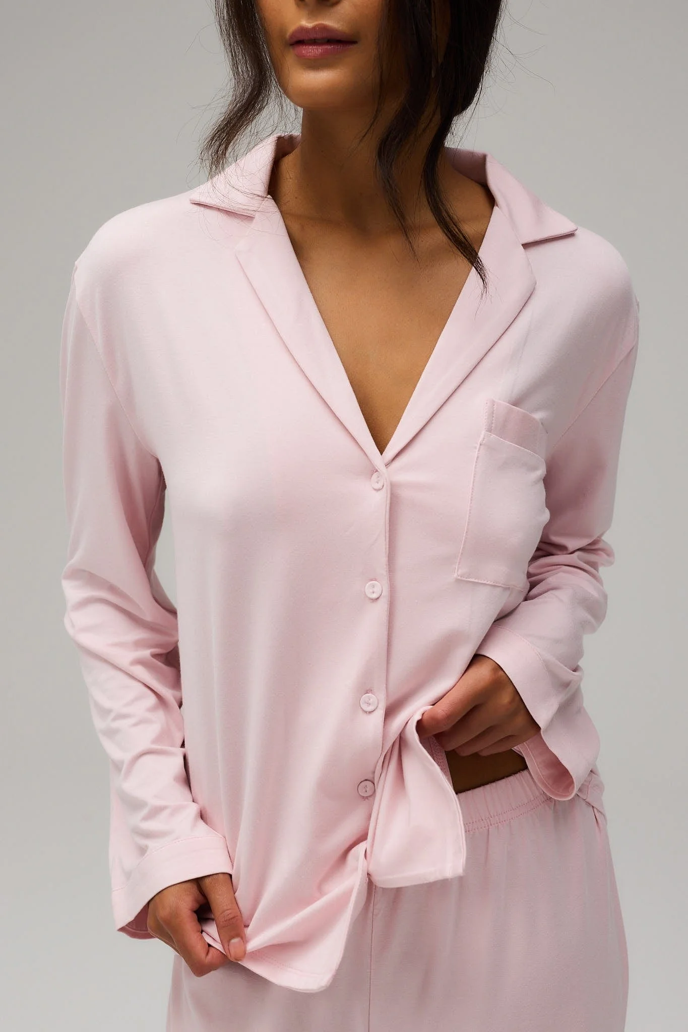 Pyjamas Blouse - Soft Pink - Image 7