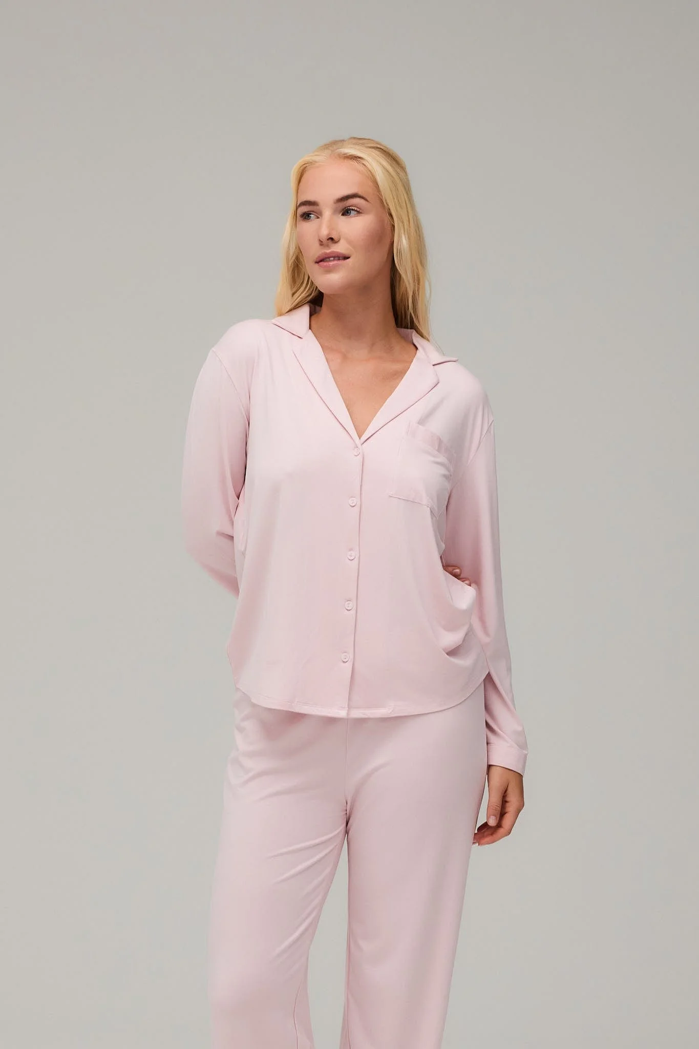 Pyjamas Blouse - Soft Pink - Image 8