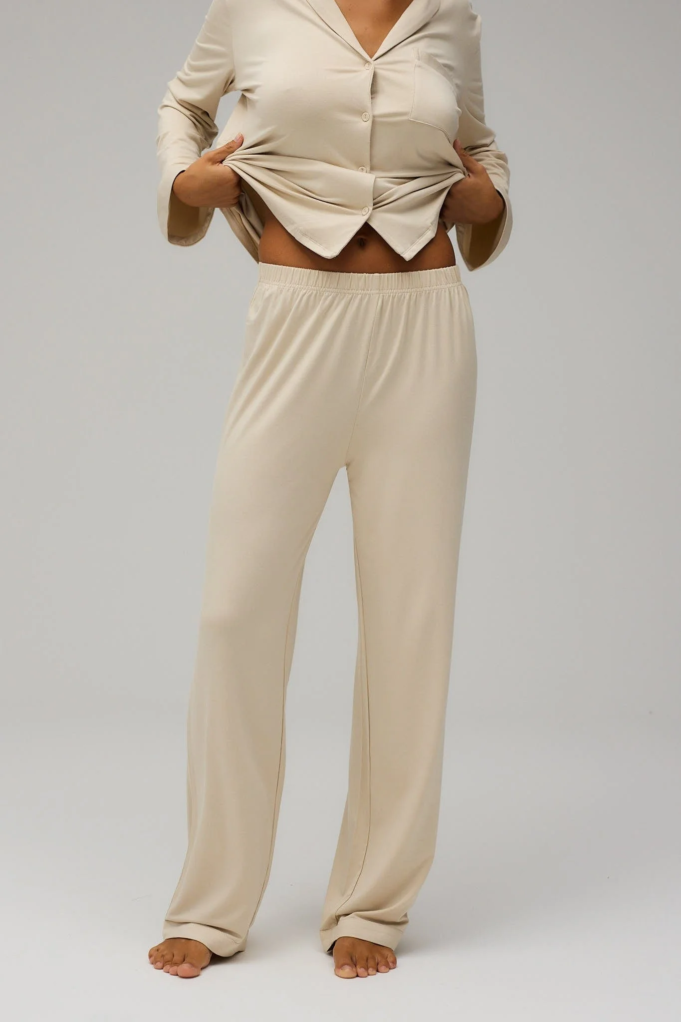 Pyjamas Pants - Oatmilk - Image 8