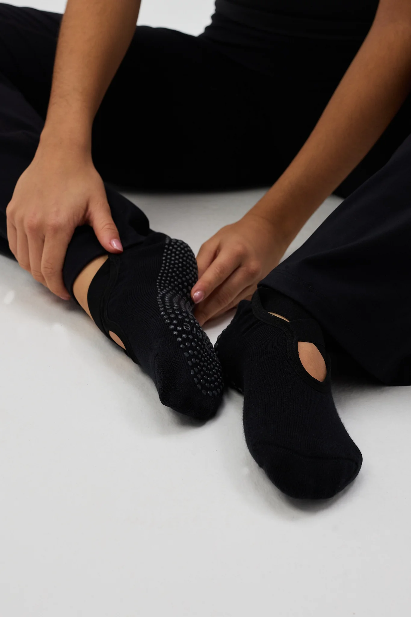Pilates Grip Socks - Black - Image 3