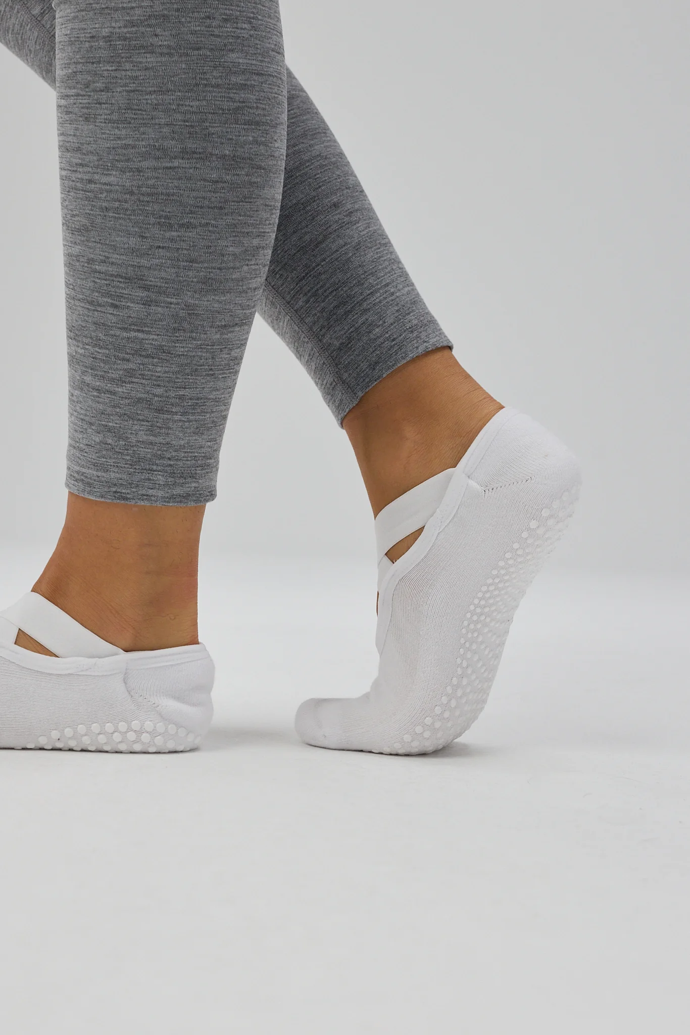Pilates Grip Socks - White - Image 3