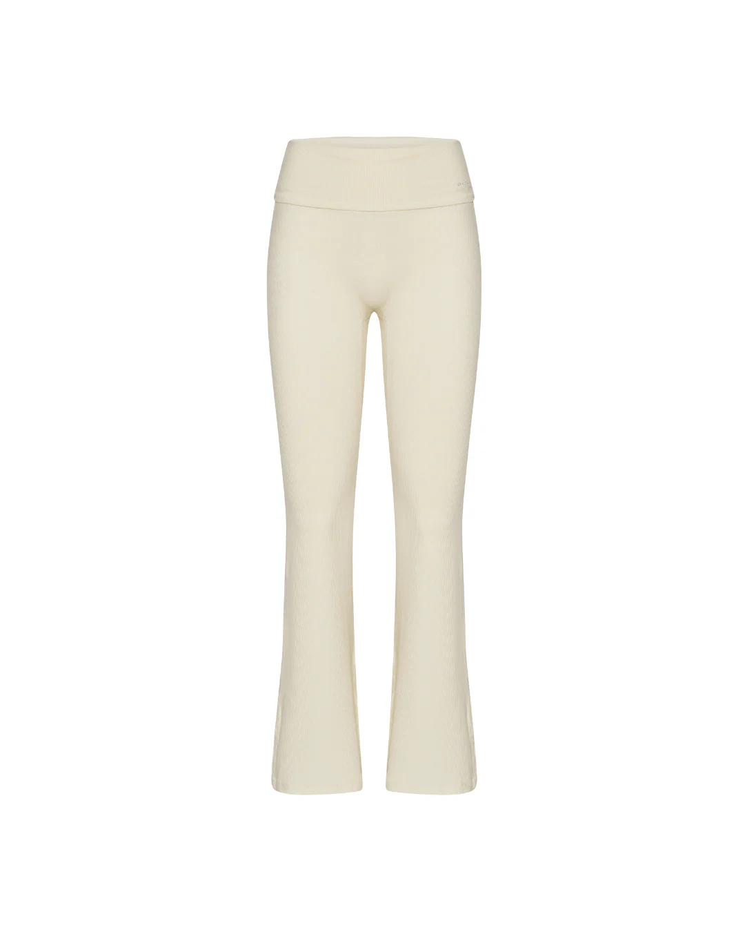 Rib Fold Over Pants - Honey - Image 3
