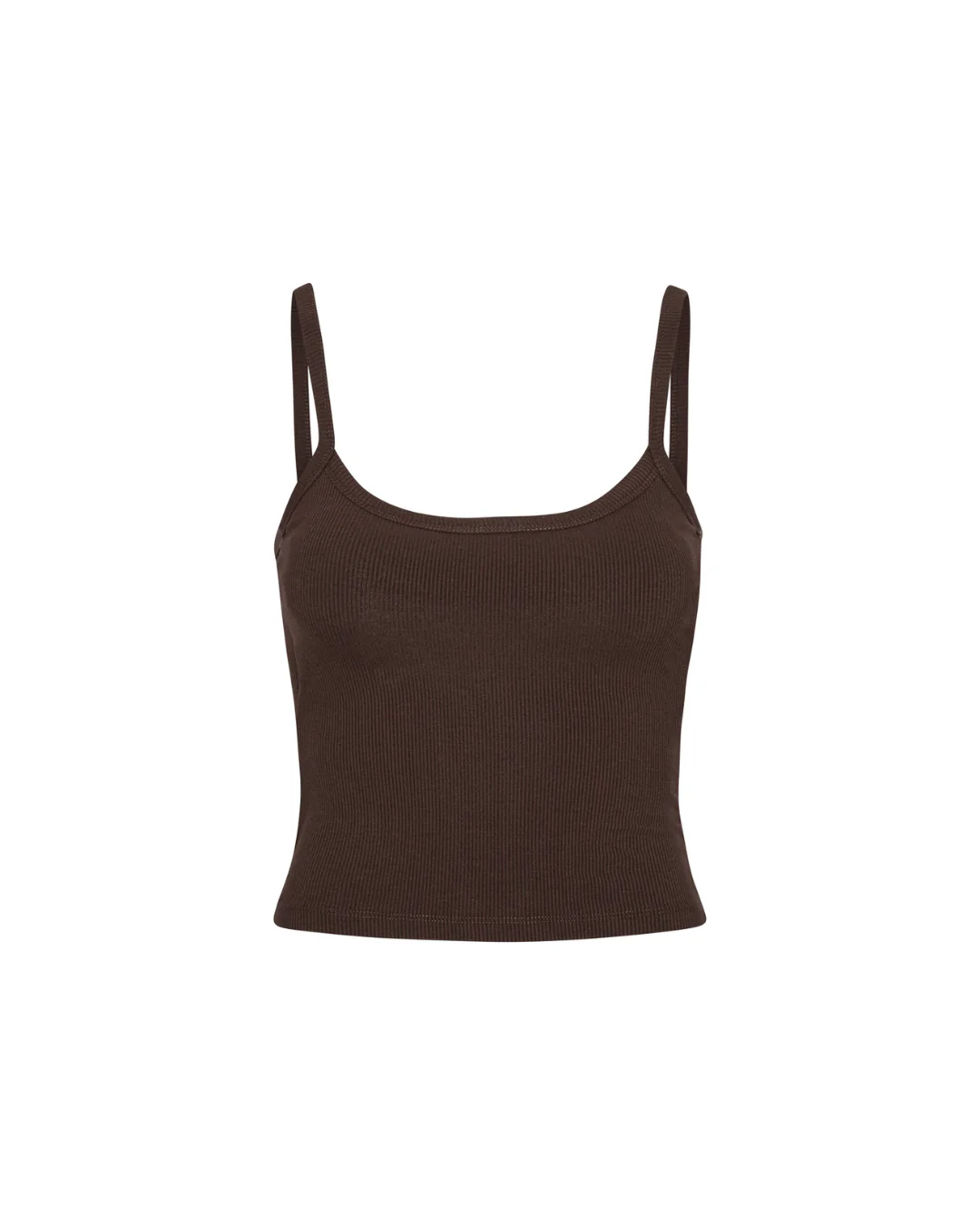 Rib Tank Top - Pecan Brown - Image 4