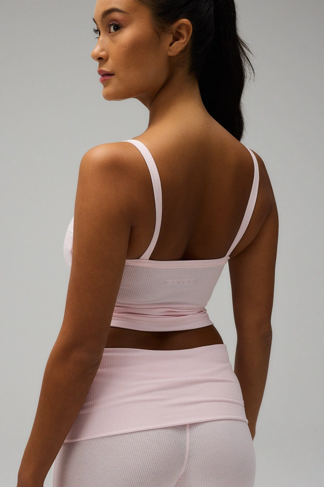 Rib Tank Top - Soft Pink - Image 3