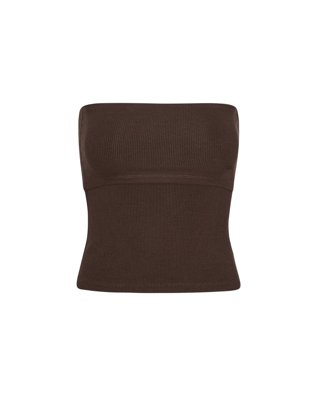 Rib Tube Top - Pecan Brown - Image 4
