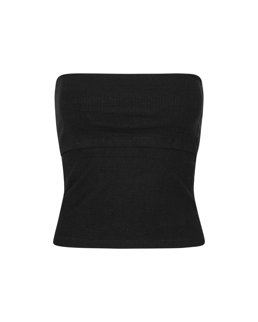 Rib Tube Top - Black - Image 3