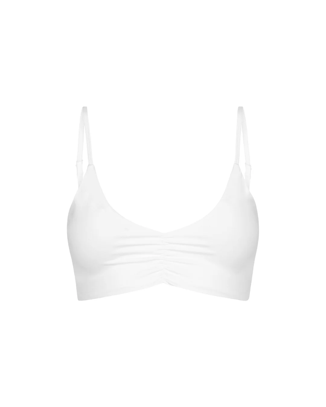 Scrunch Bra - White - Image 3