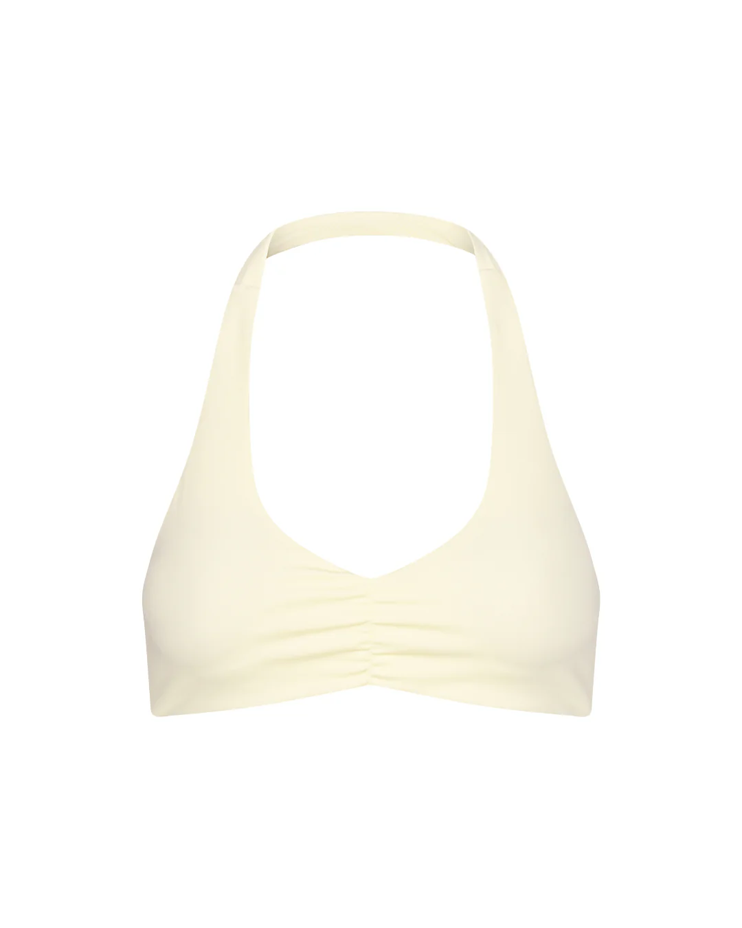 Scrunch Halter Bra - Lemon - Image 4