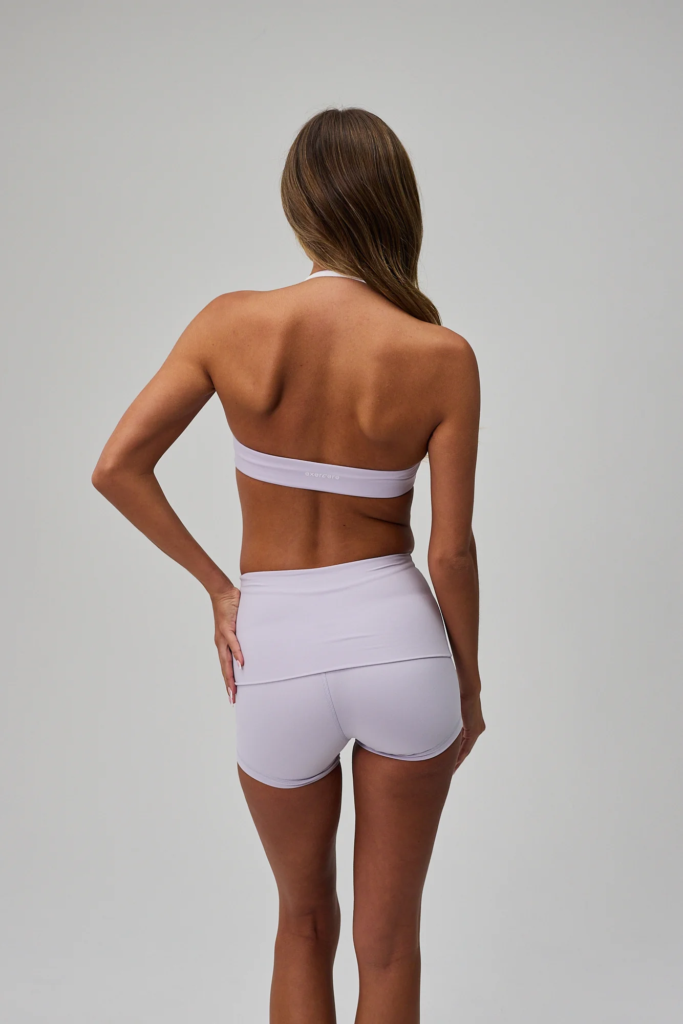 Scrunch Halter Bra - Lilac Mist - Image 2
