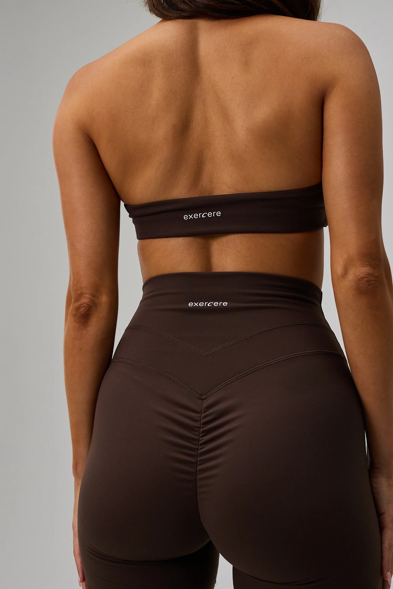 Scrunch Halter Bra - Pecan Brown - Image 7
