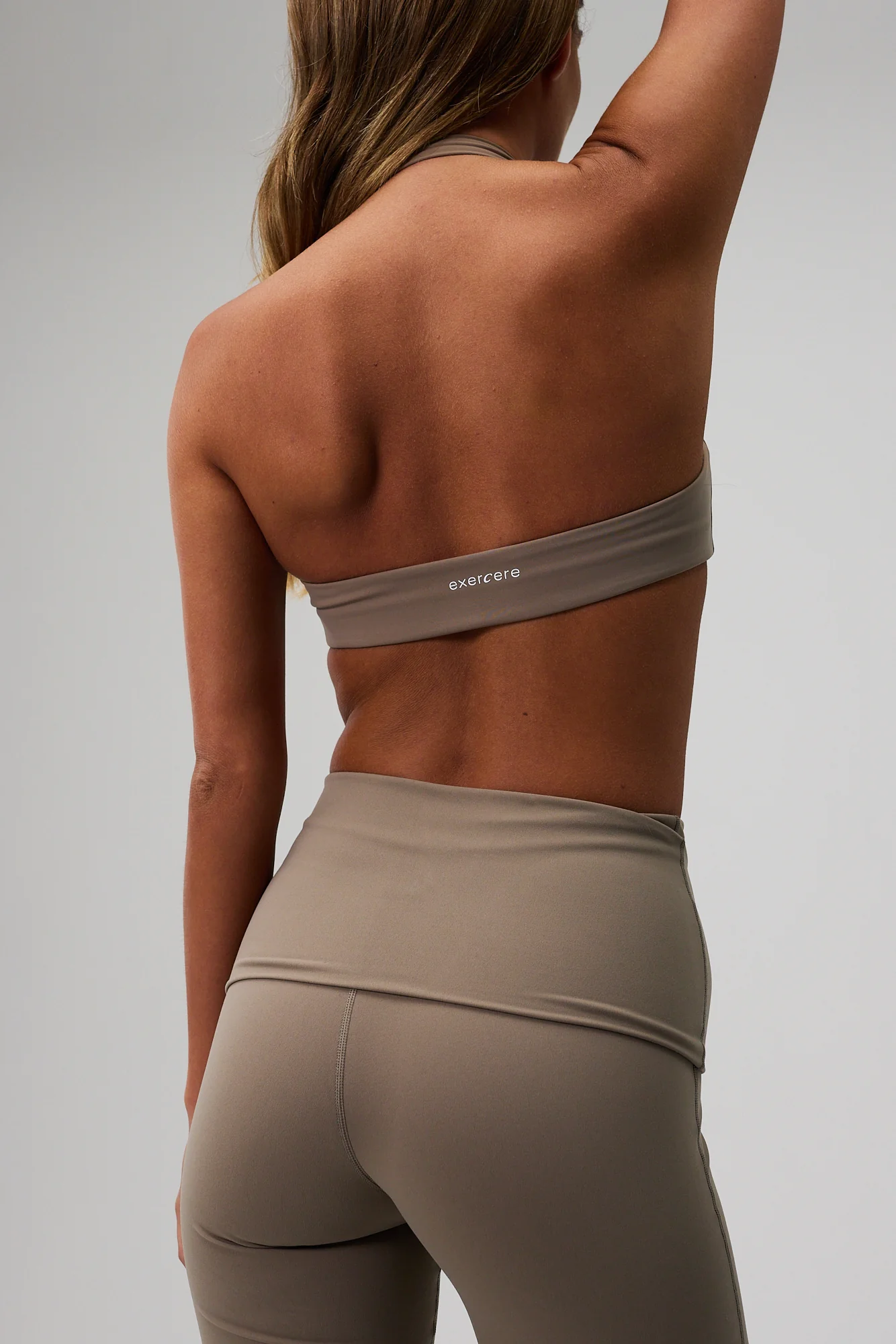 Scrunch Halter Bra - Sand Beige - Image 5