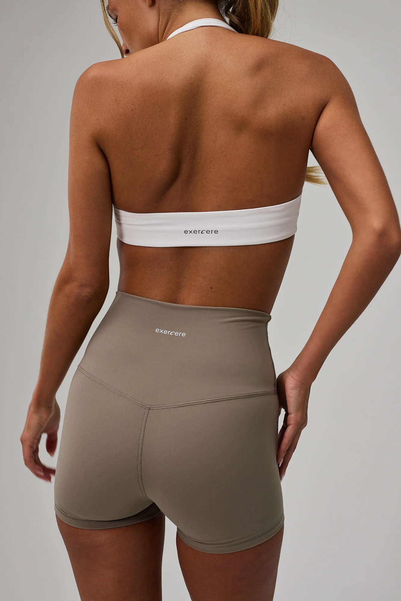 Scrunch Halter Bra - White - Image 3