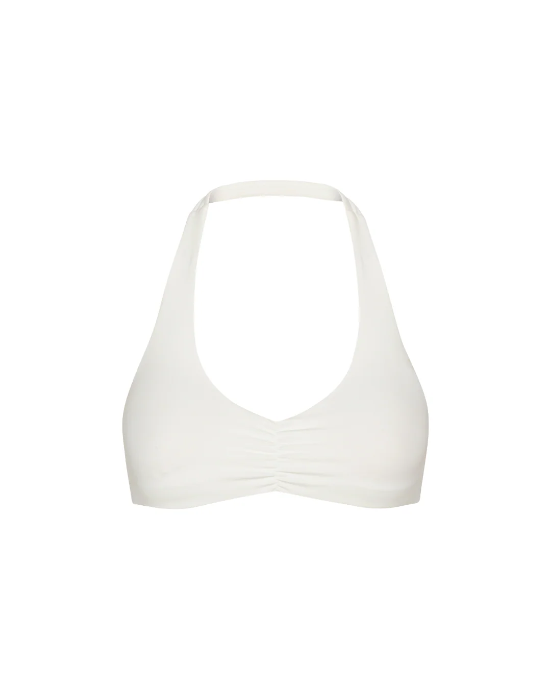Scrunch Halter Bra - White - Image 5