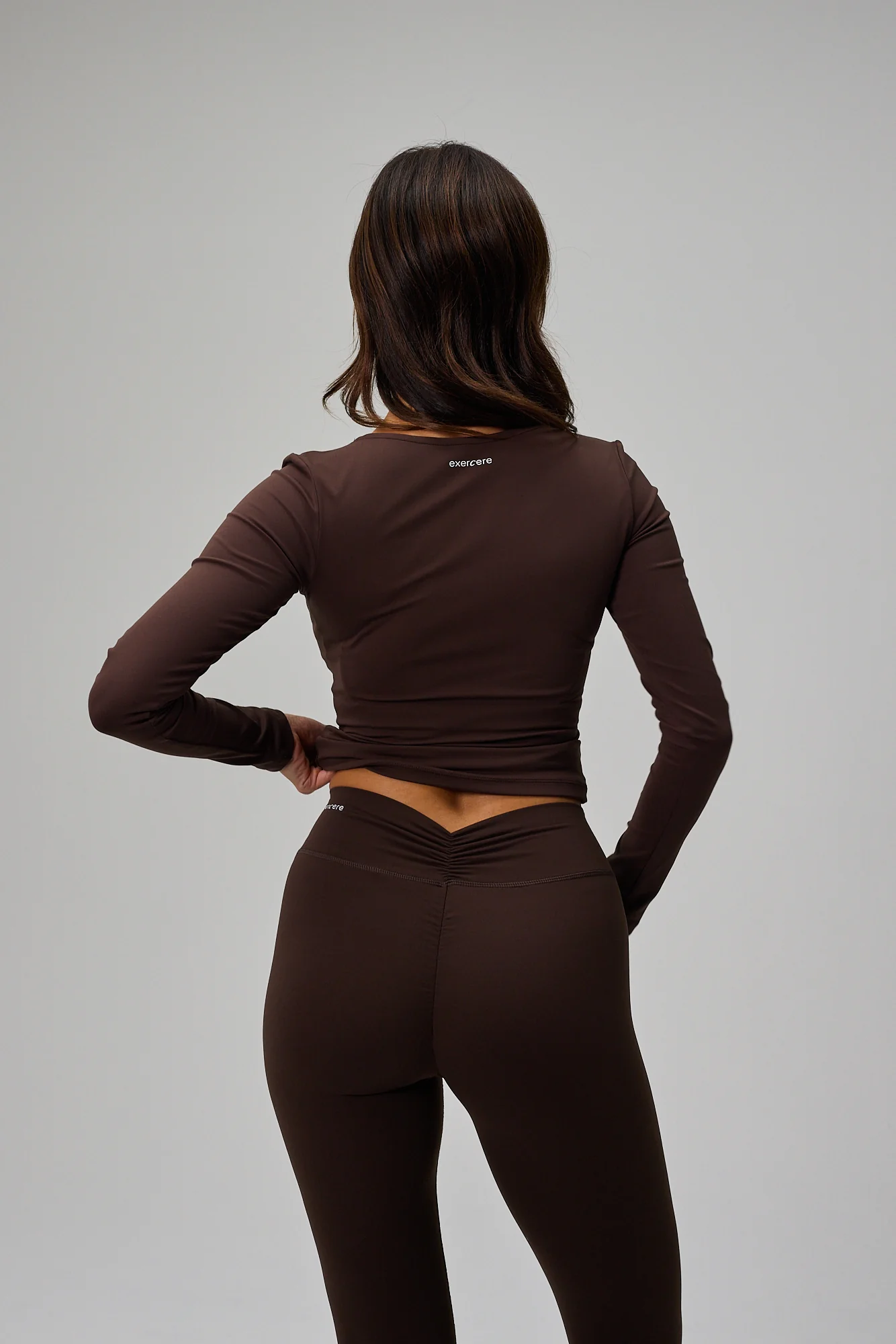 Scrunch Long Sleeve - Pecan Brown - Image 6