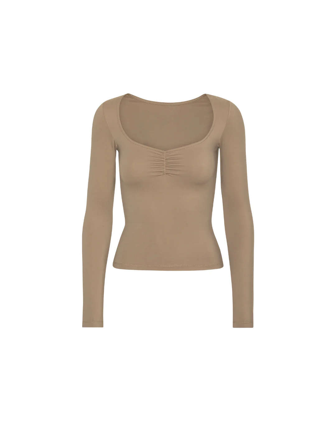 Scrunch Long Sleeve - Sand Beige - Image 5