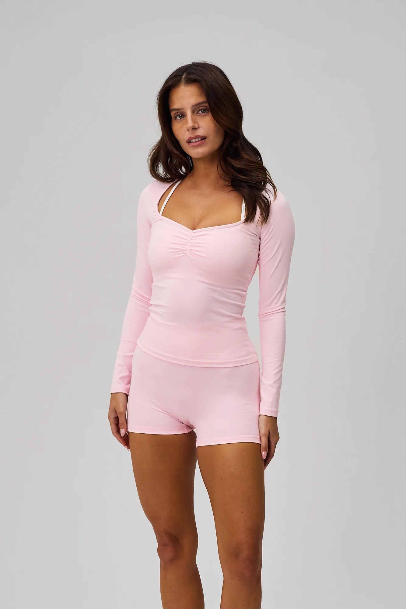 Mini Sculpt Scrunch Shorts - Soft Pink - Image 5