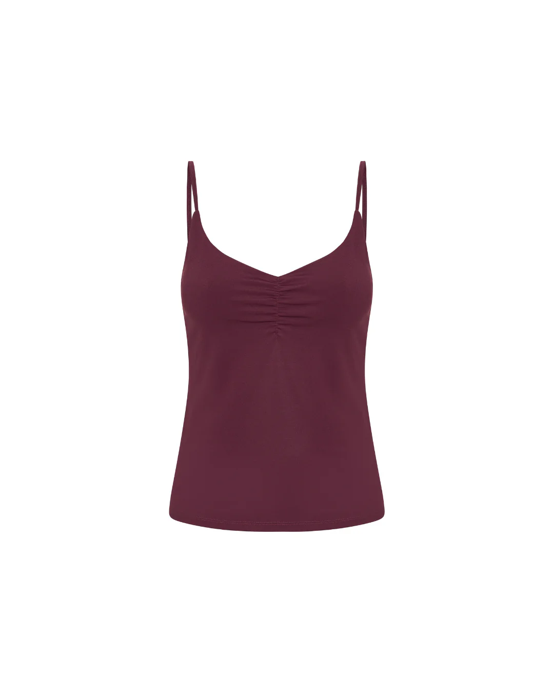 Scrunch Tank Top - Deep Plum - Image 4