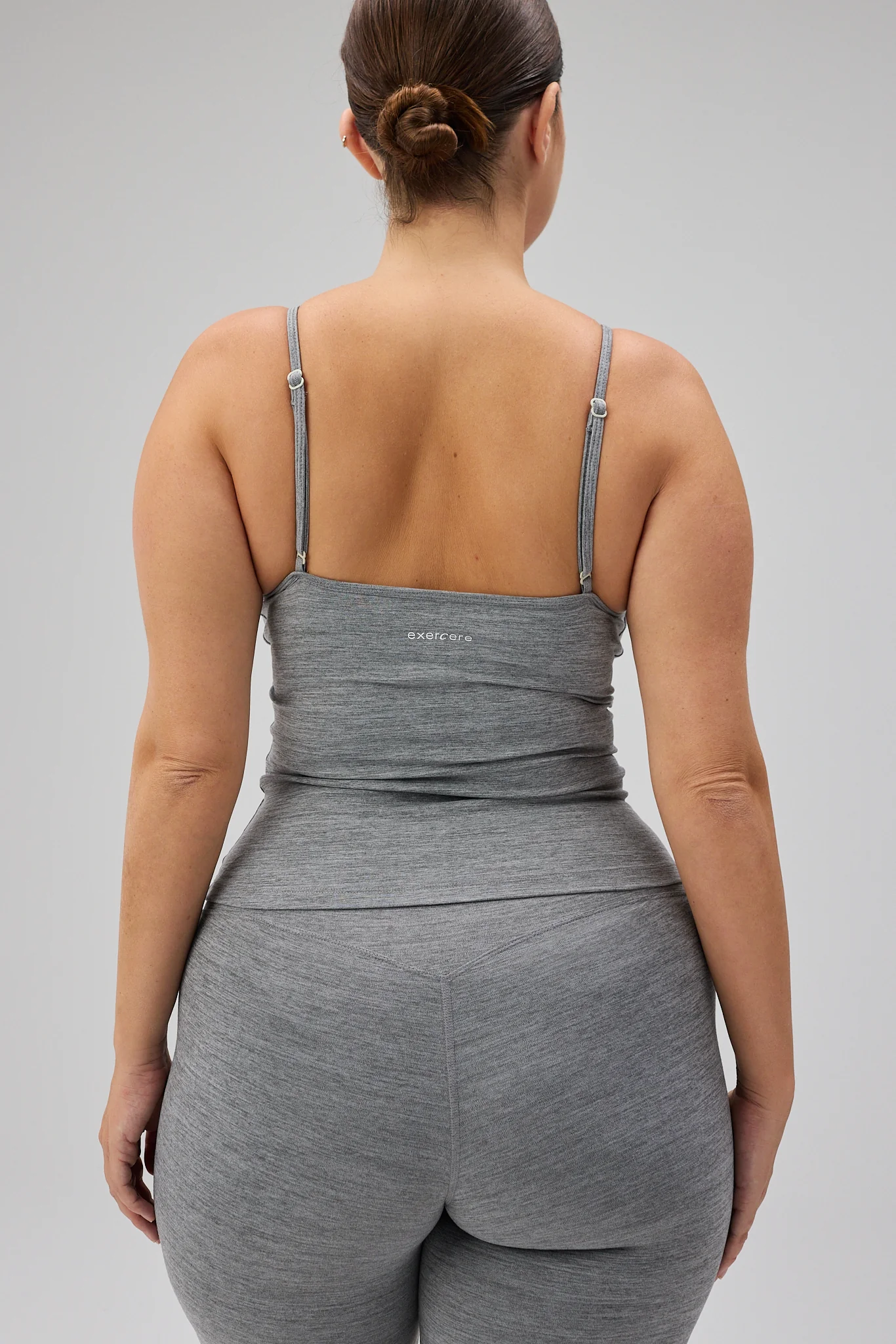Scrunch Tank Top - Grey Melange - Image 2