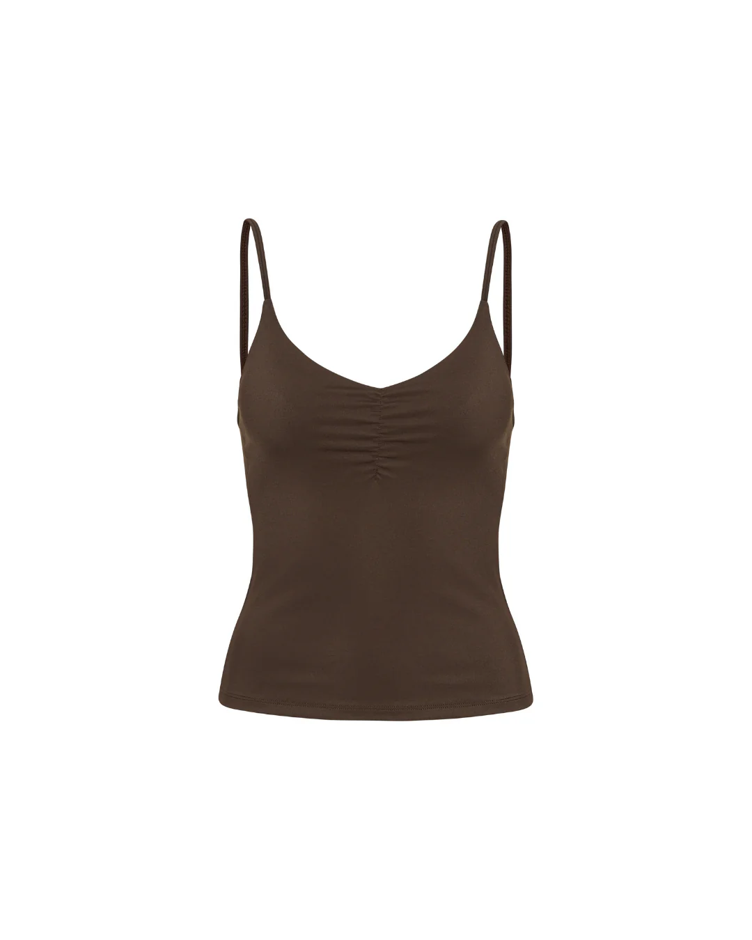 Scrunch Tank Top - Pecan Brown - Image 3