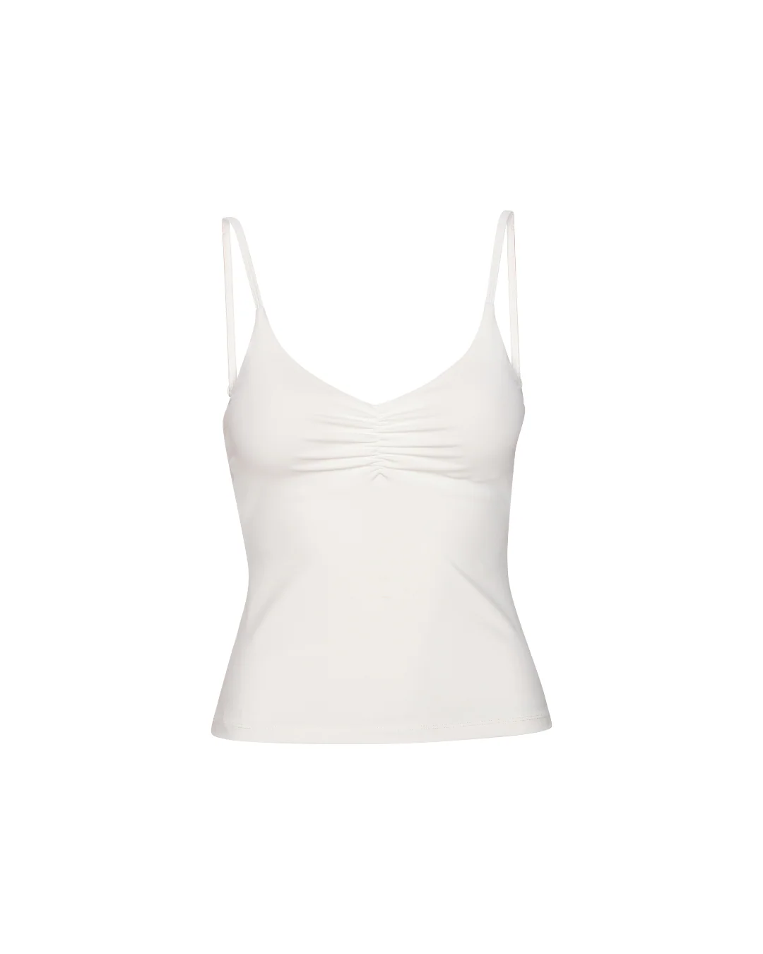 Scrunch Tank Top - White - Image 4