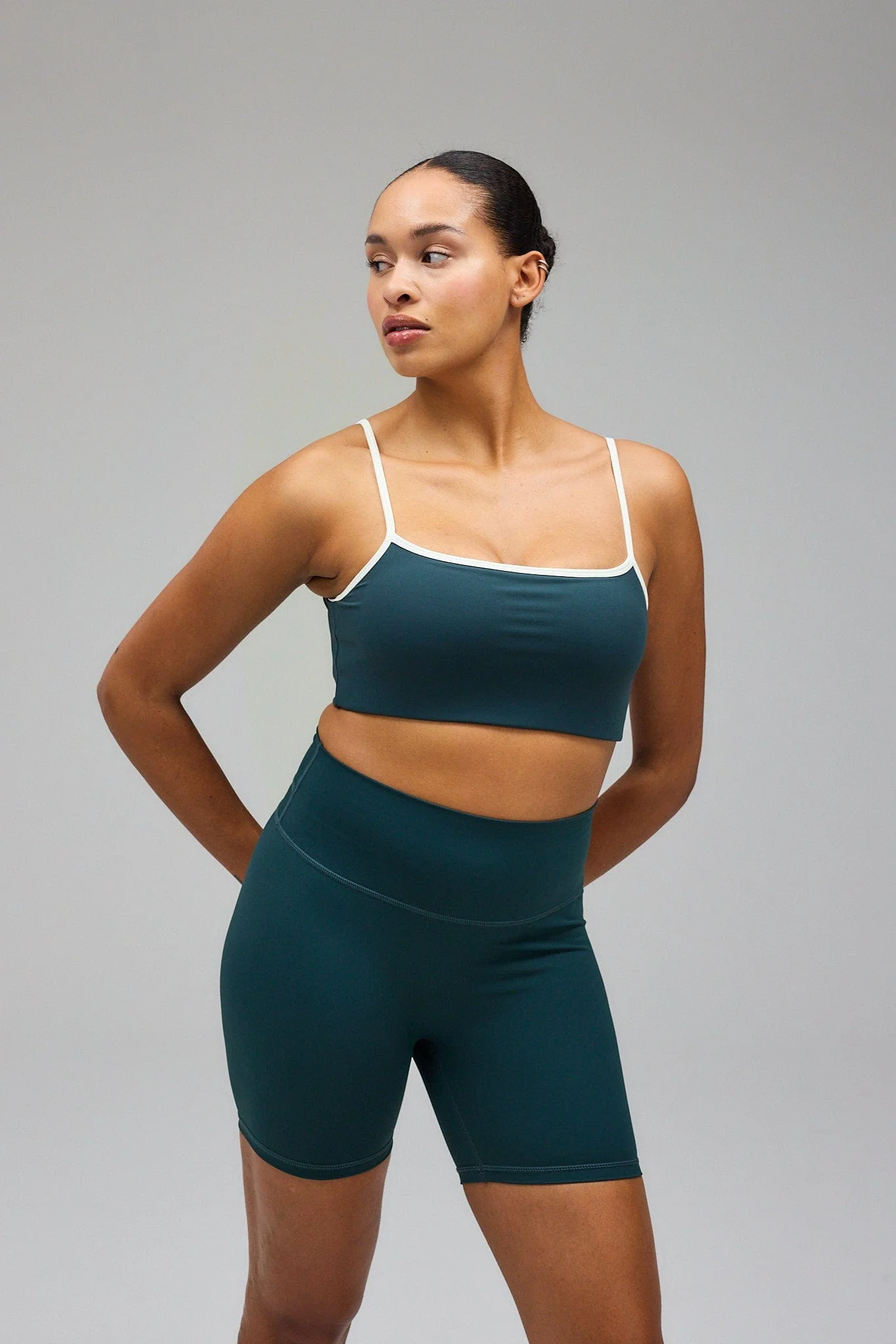Sculpt Scrunch Shorts - Sea Green - Image 3