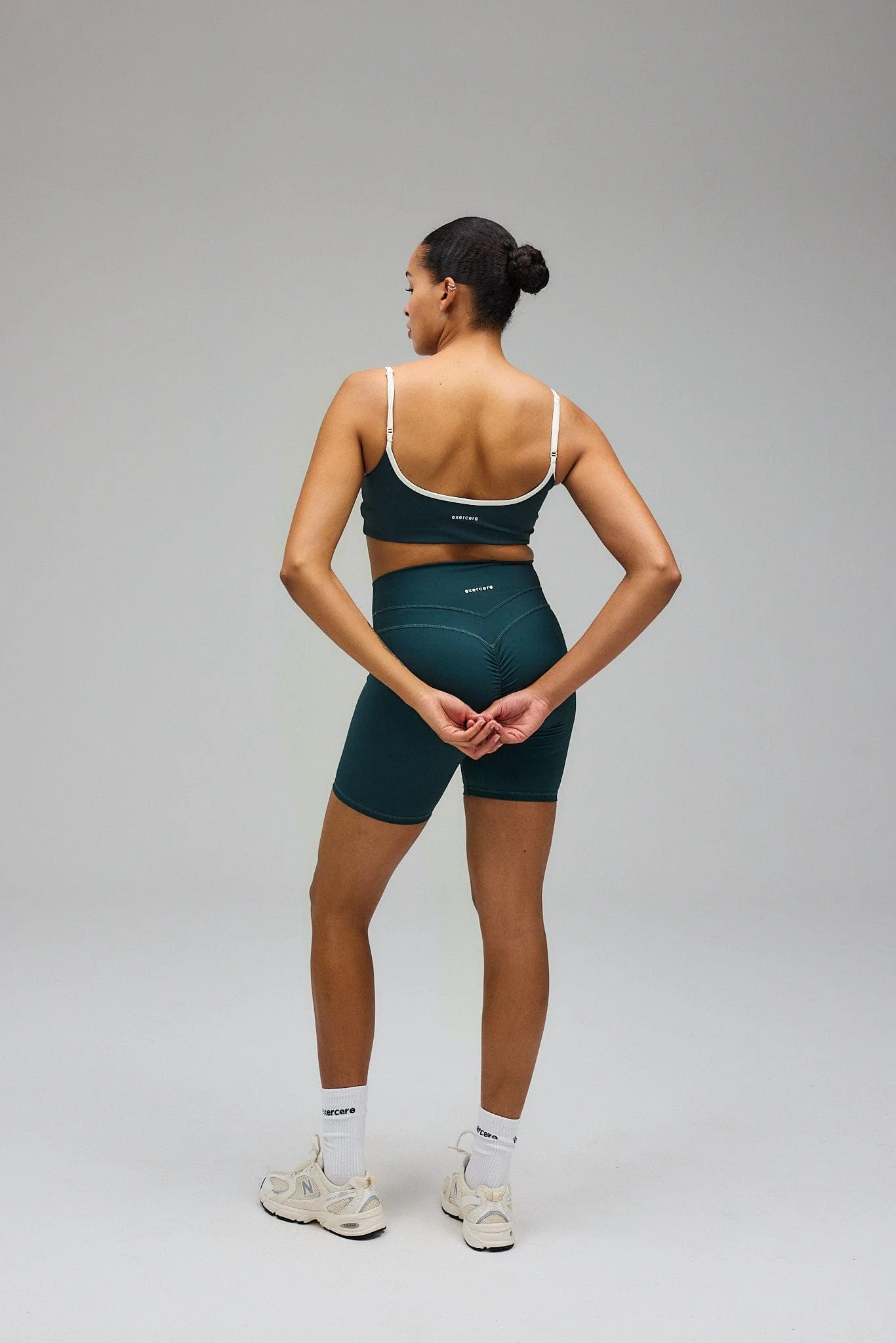 Sculpt Scrunch Shorts - Sea Green - Image 6