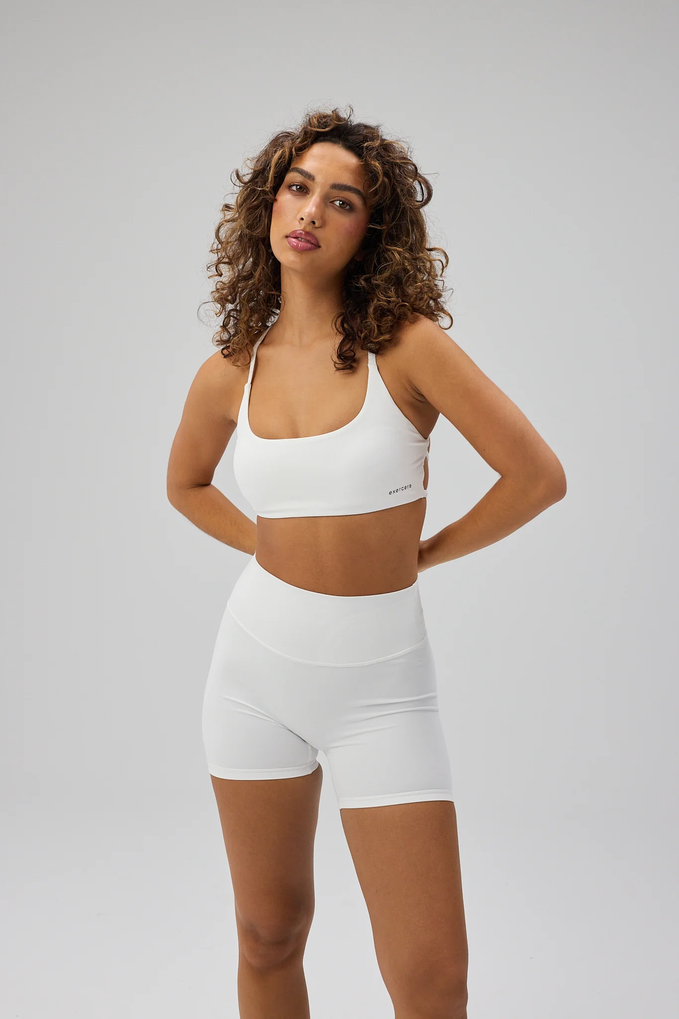 Sculpt Scrunch Shorts - White - Image 7