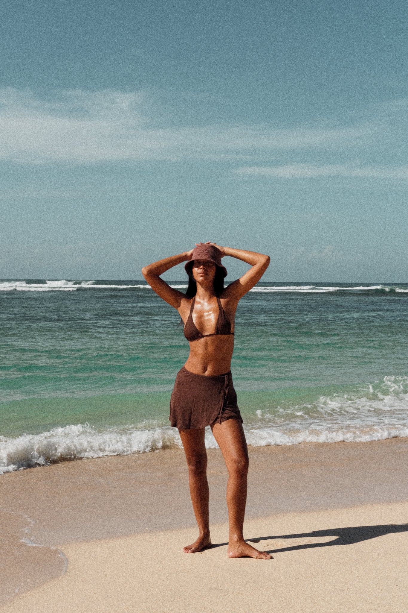 Shore Wrap Skirt - Pecan Brown - Image 4