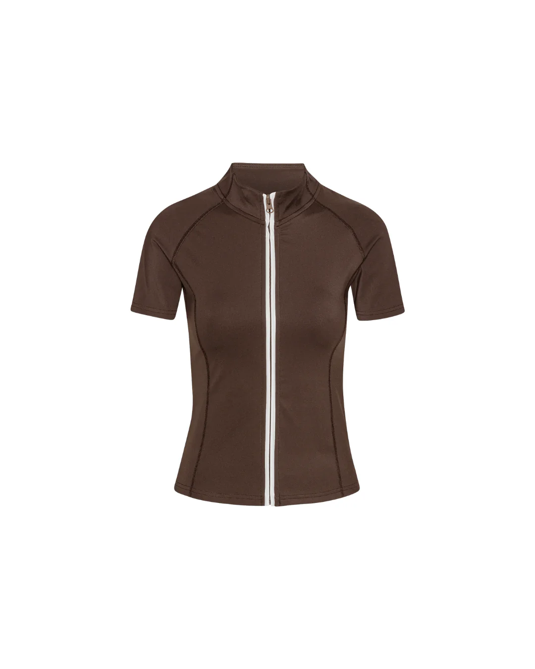 Active Short Sleeve Blouse - Pecan Brown - Image 3