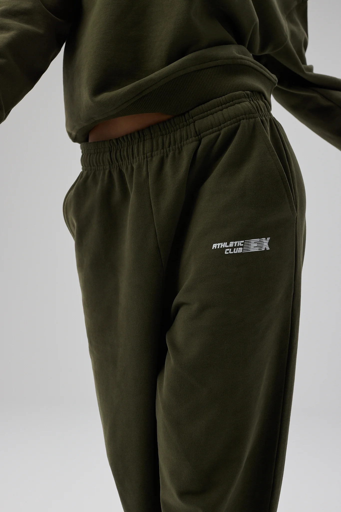 Straight Leg Sweatpants - Forest Green - Image 6