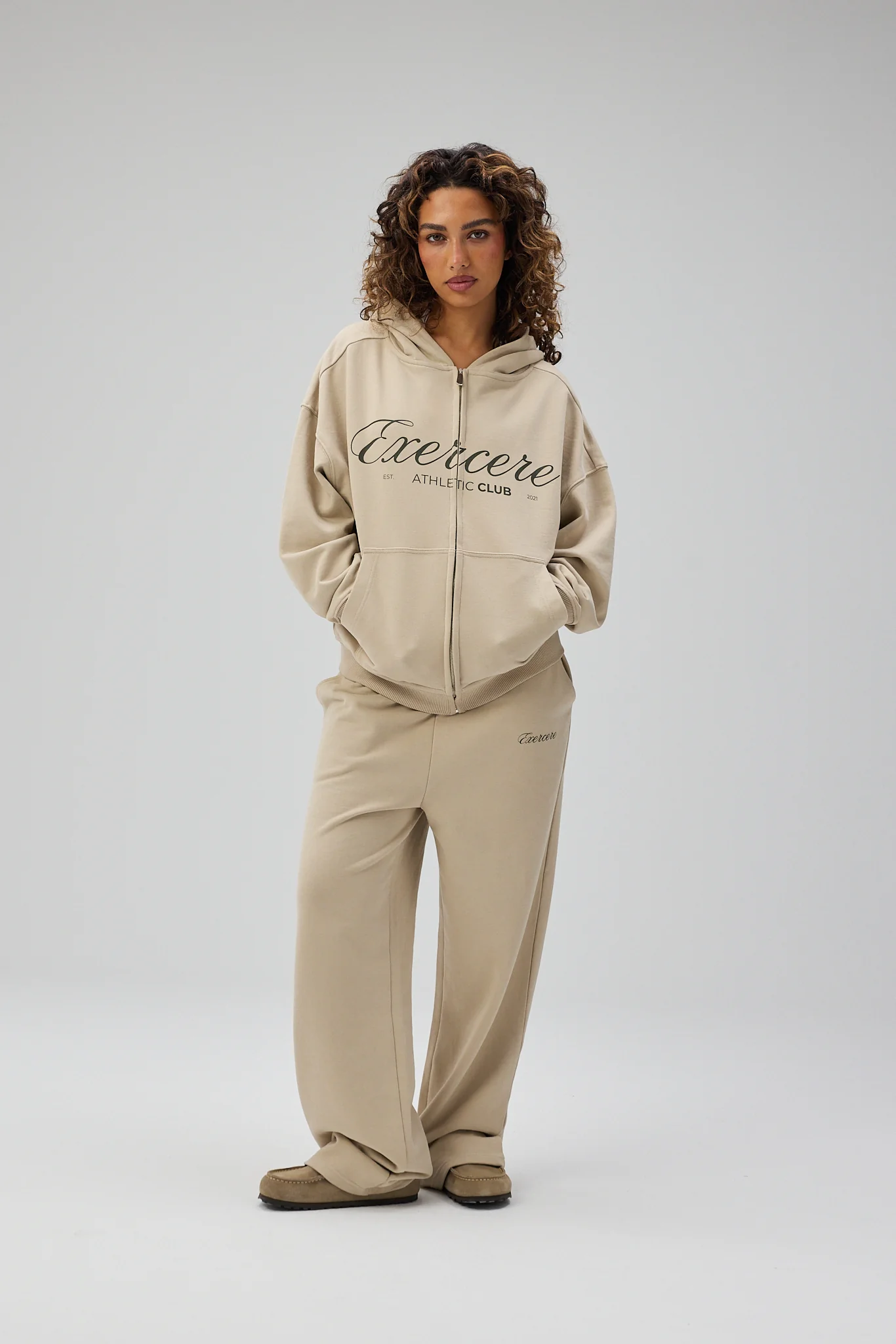 Straight Leg Sweatpants - Sandstone - Image 6