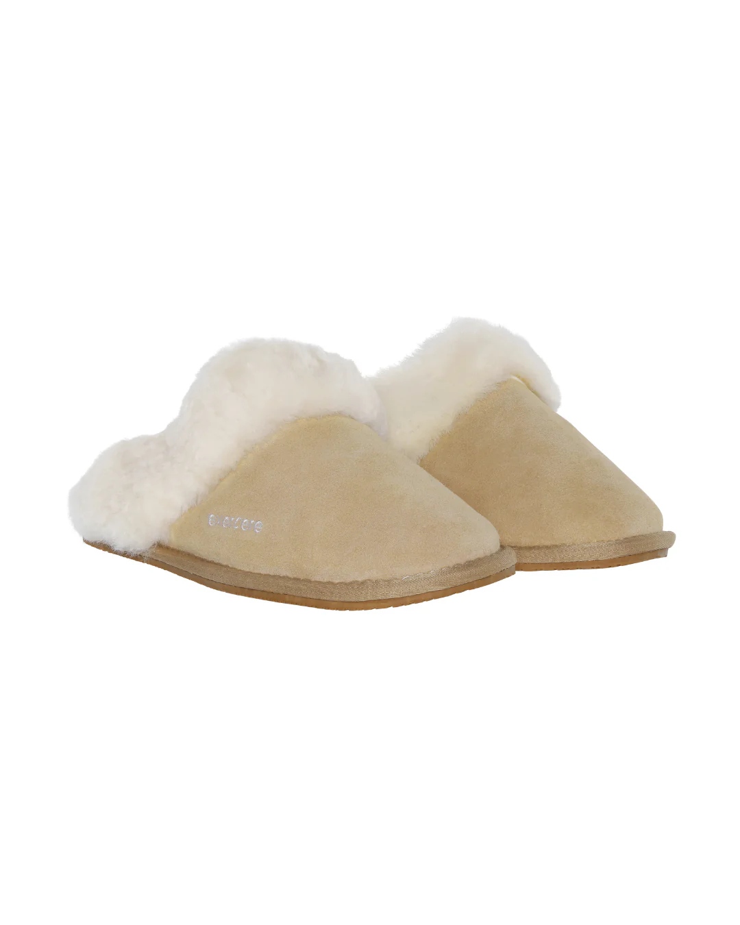Suede Slippers - Beige - Image 3