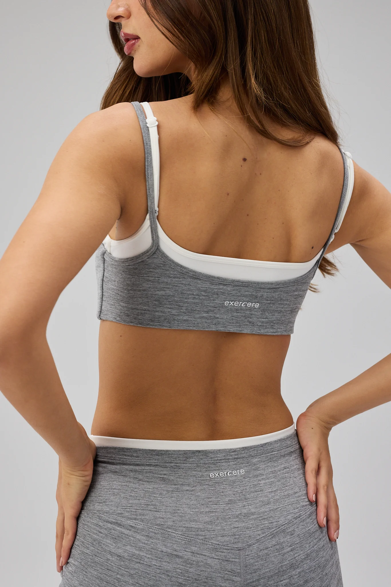 Ultra Double Layer Bra - Grey Melange - Image 2