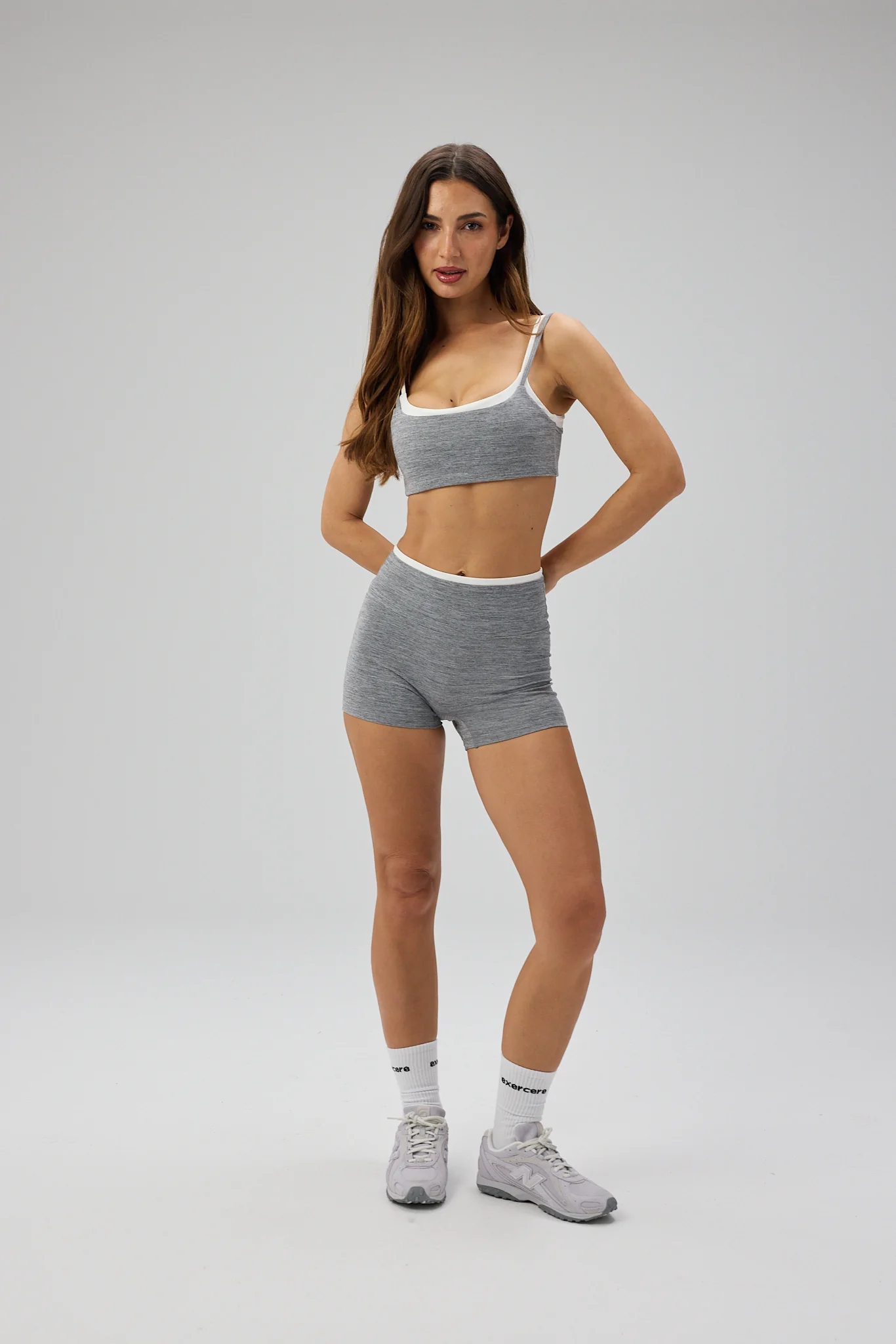 Ultra Double Layer Bra - Grey Melange - Image 3