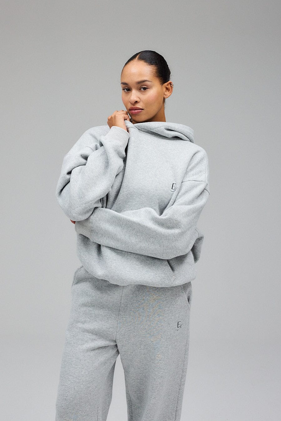 Wide Sweatpants - Grey Melange - Image 10