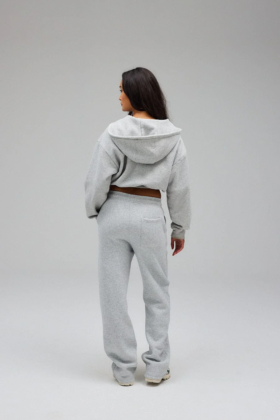 Wide Sweatpants - Grey Melange - Image 2