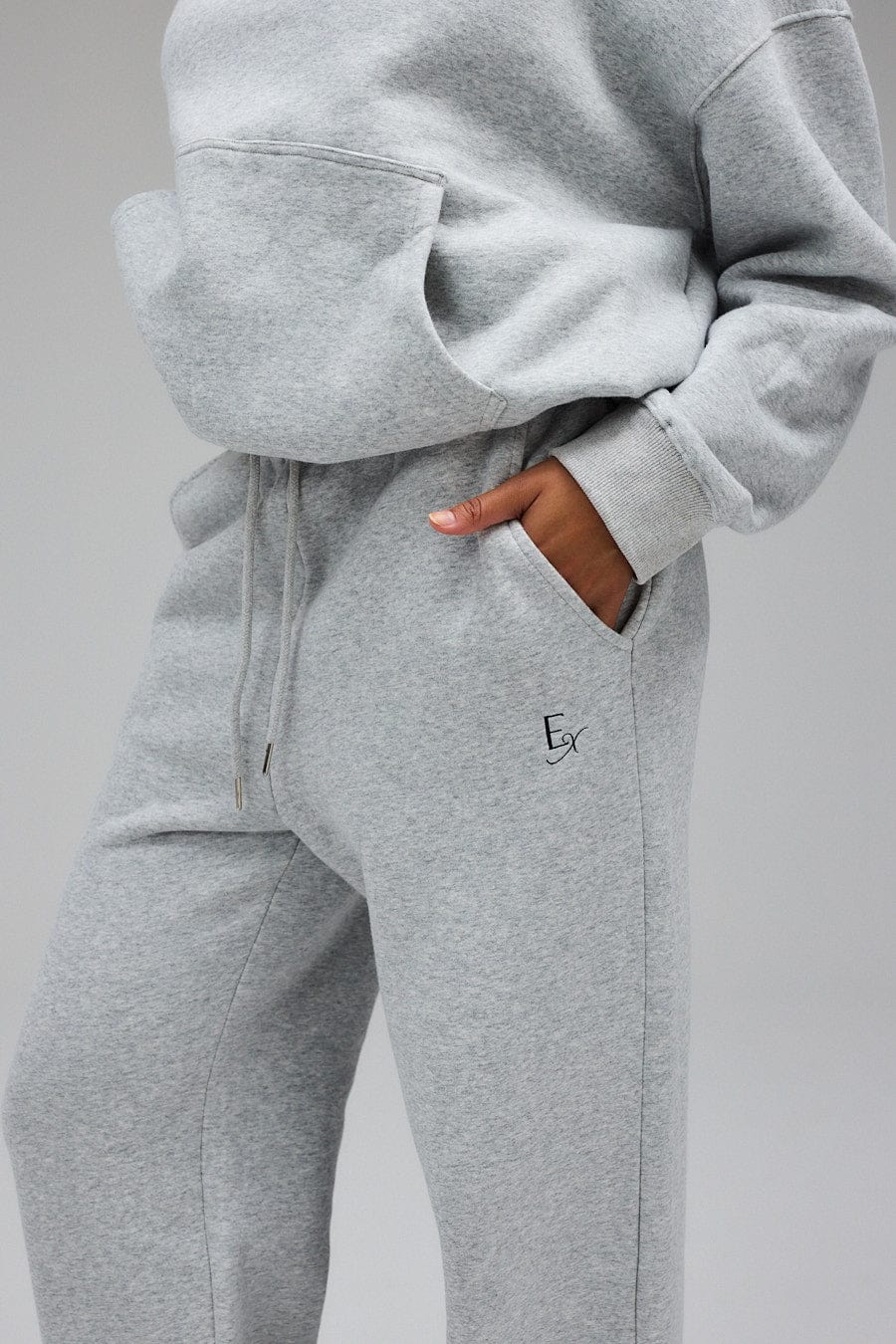 Wide Sweatpants - Grey Melange - Image 3