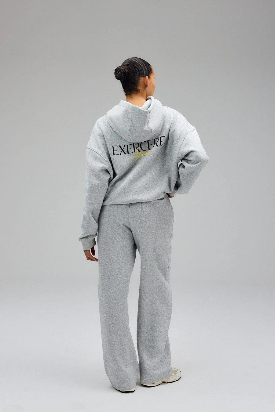 Wide Sweatpants - Grey Melange - Image 7