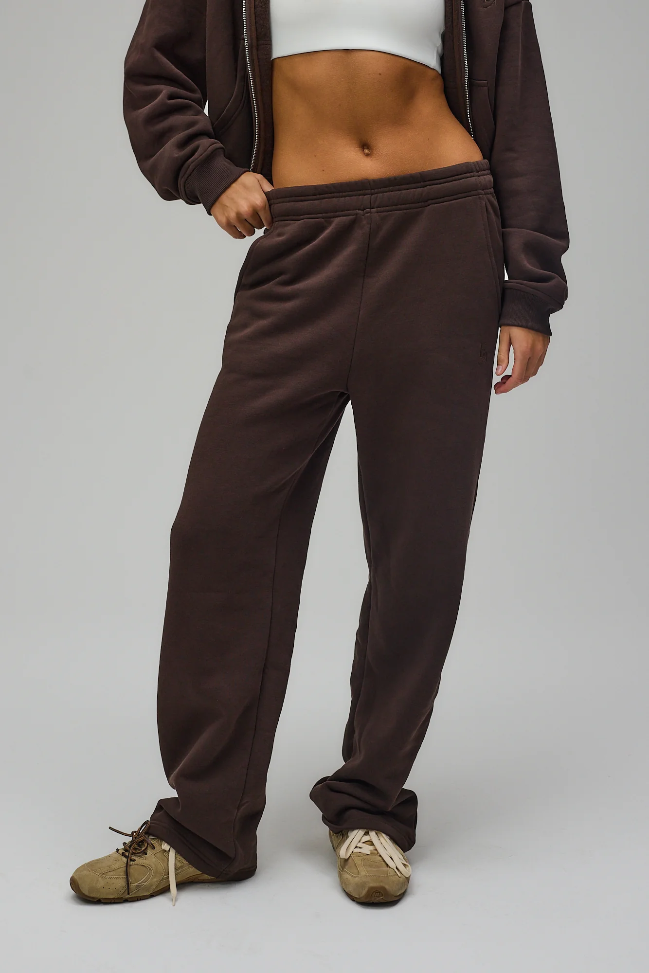 Wide Sweatpants - Pecan Brown - Image 3