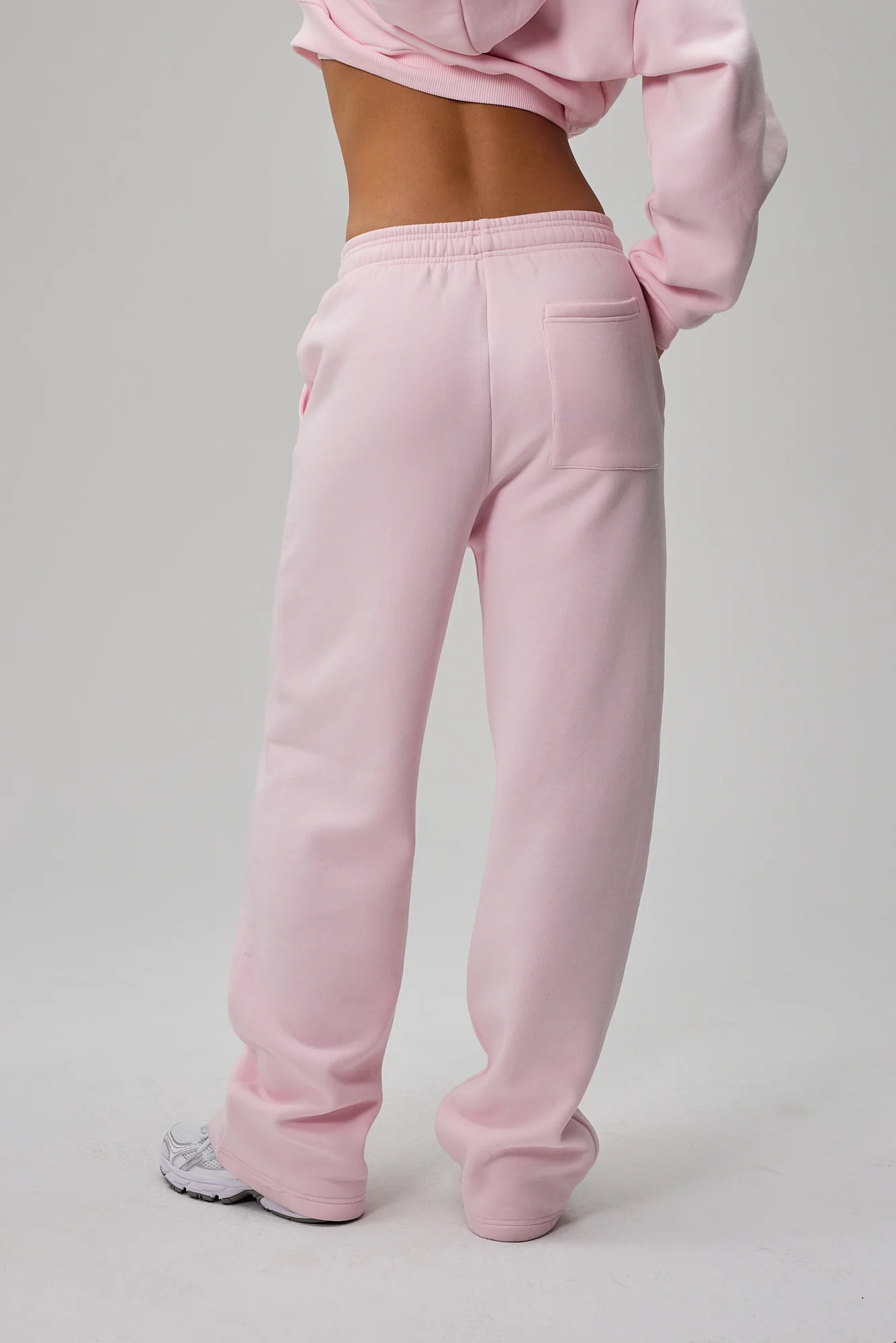 Wide Sweatpants - Soft Pink - Image 4