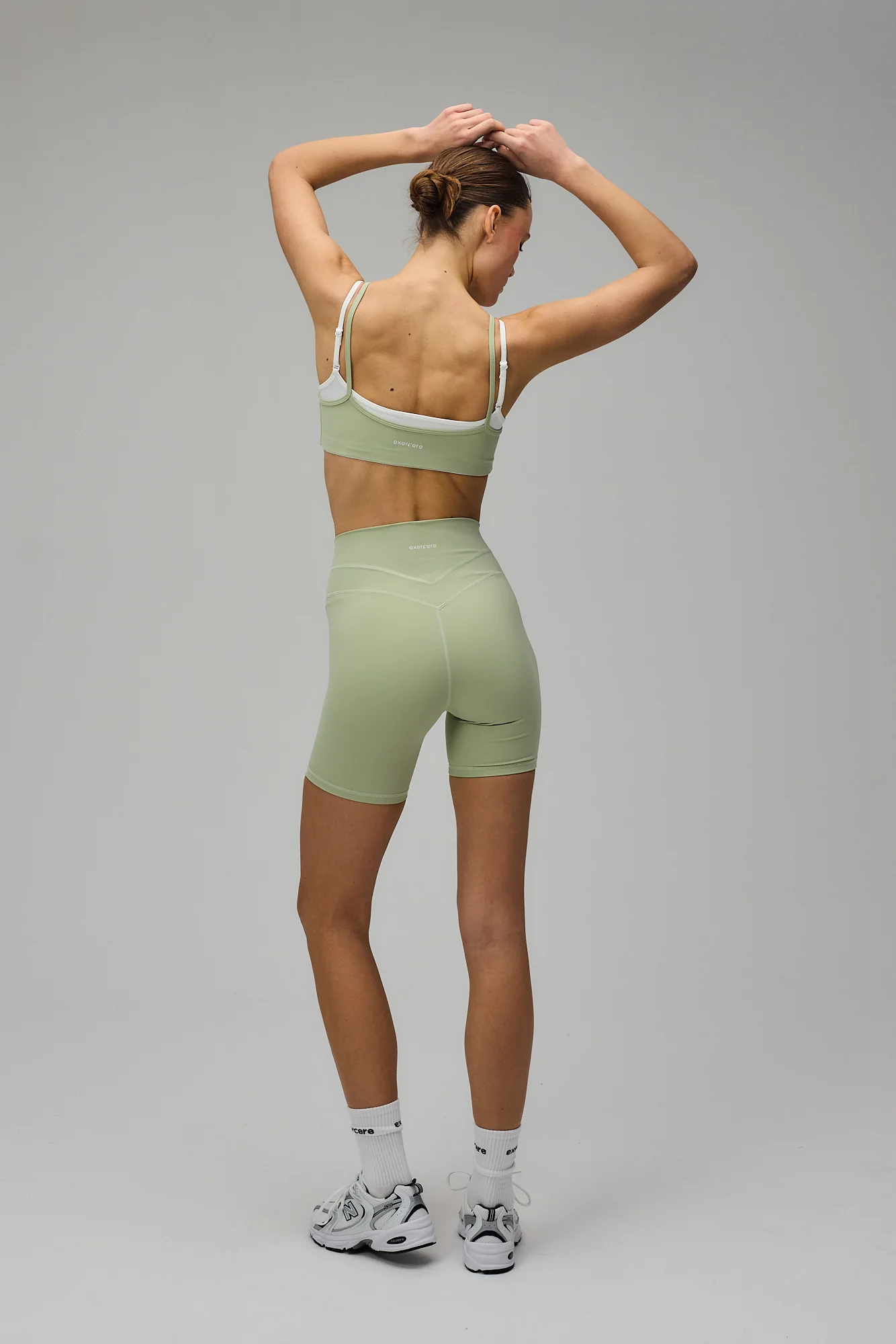 Wrap Shorts - Dusty Green - Image 4