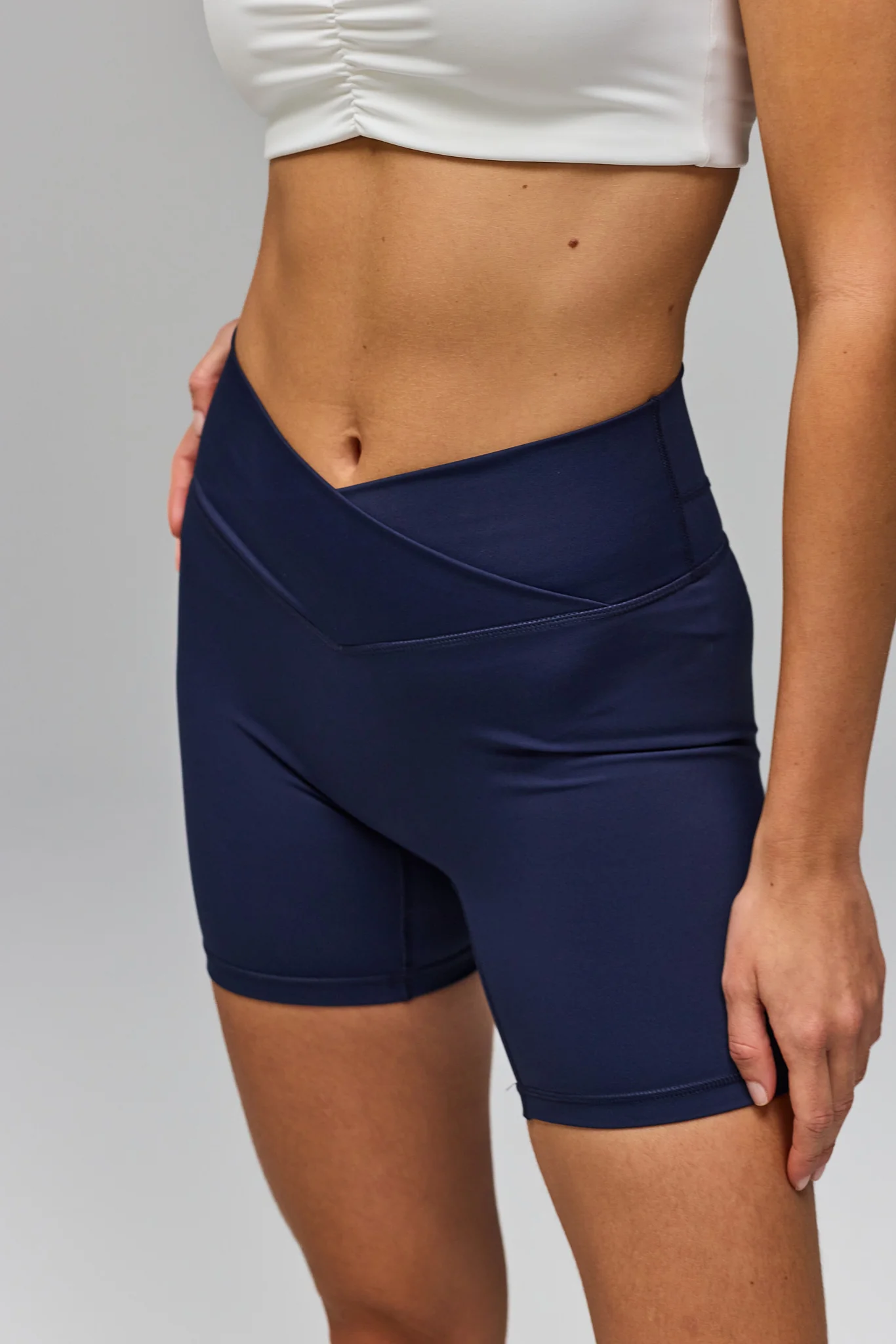 Wrap Shorts - Navy - Image 7